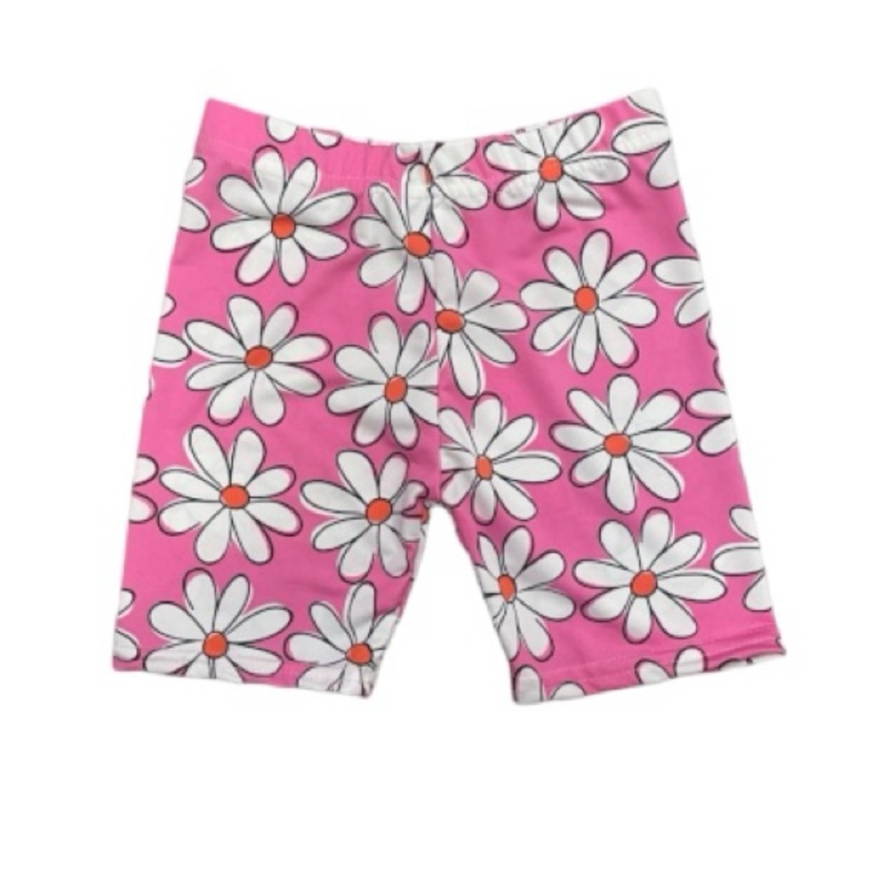 Dori Creation pink daisy biker shorts